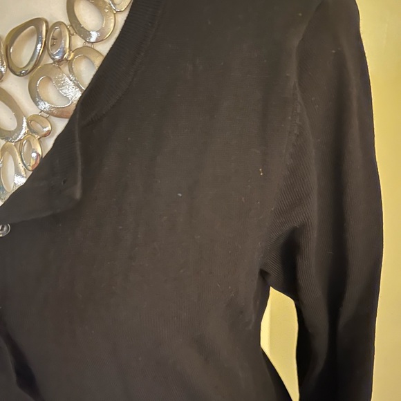 Verve Ami Black Cardigan Sweater like new Large button down - Picture 2 of 6